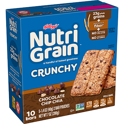 Nutri-Grain Crunchy Bars package